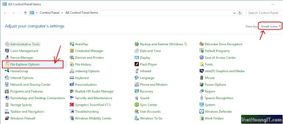 control panel in Windows 10 control panel in Windows 10