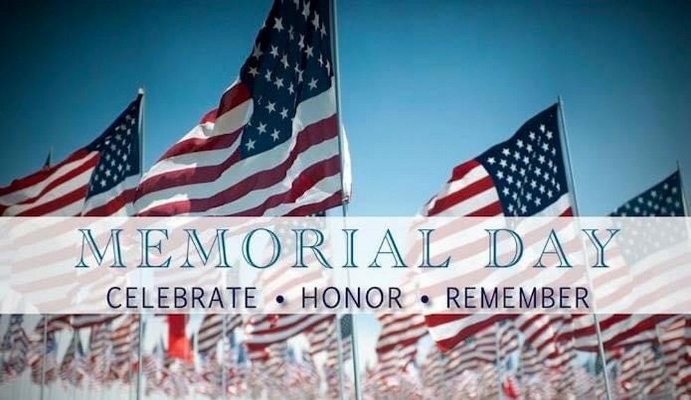 The Scoop Memorial Day is Monday, May 31