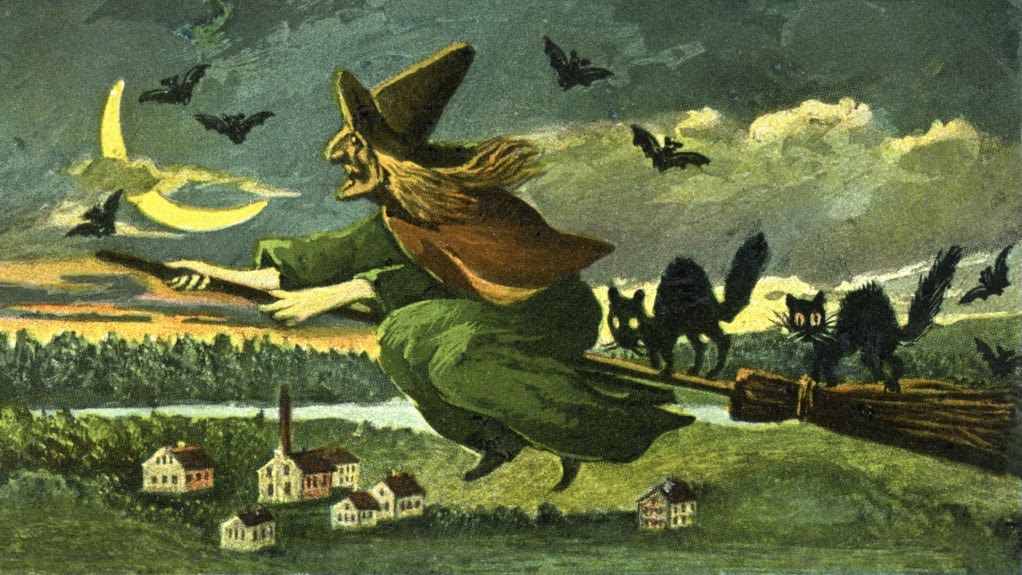 Why do witches ride brooms