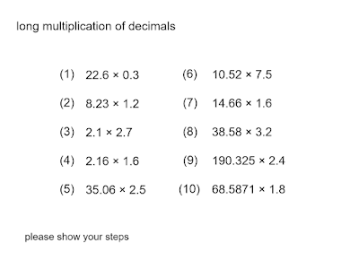 MEDIAN Don Steward mathematics teaching: decimal multiplication and