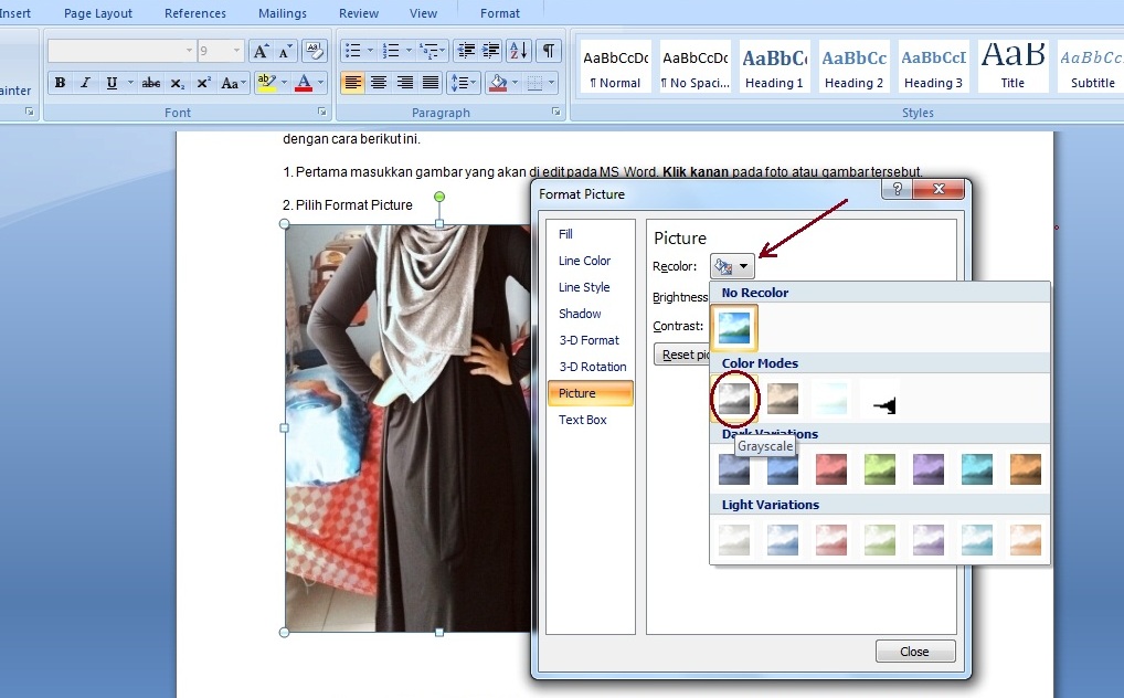 Cara Edit Tulisan Pada Gambar Di Word