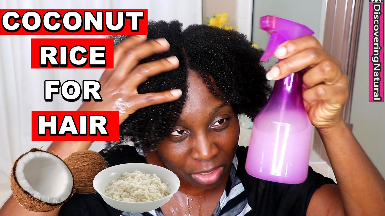 Discoveringnatural Coconut Rice Water Rinse For Soft Shiny