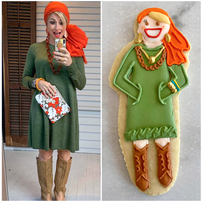 how to make whimsical custom portrait cookies