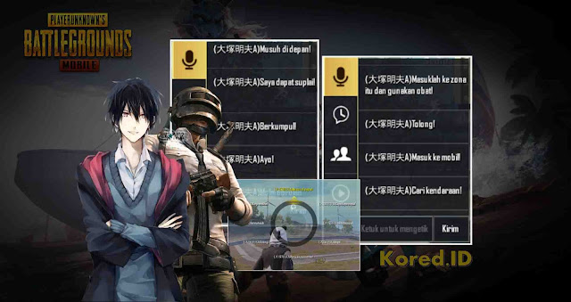 Quick Chat Pubg Mobile Bahasa Jepang Male Version