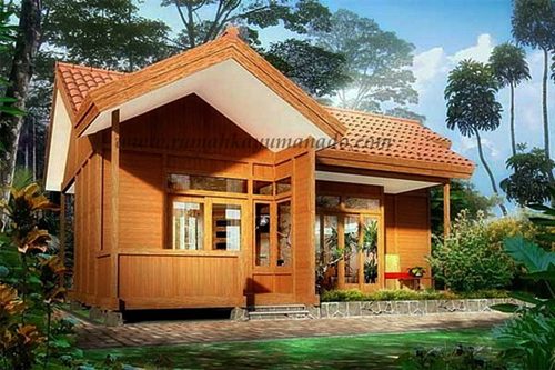 70 Desain Rumah  Kayu  Minimalis  Sederhana  dan Klasik 