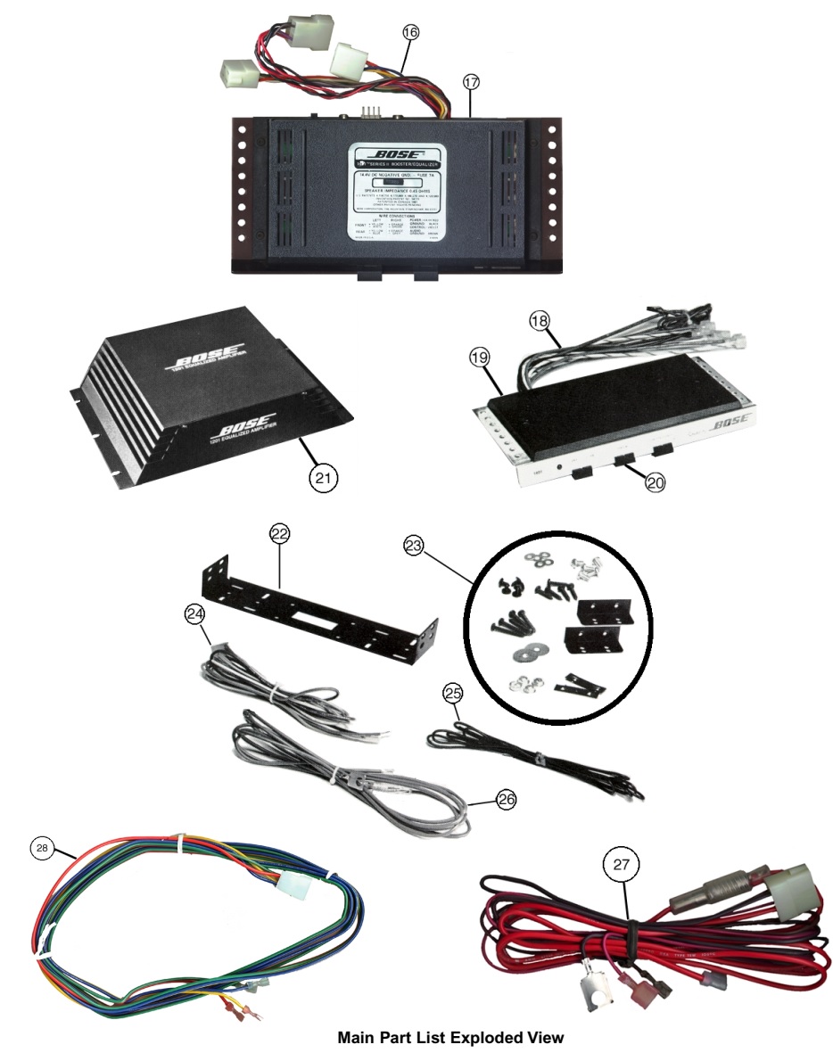 Master Electronics Repair !: BOSE 1201, 1401 SERIES I AND II CAR AUDIO