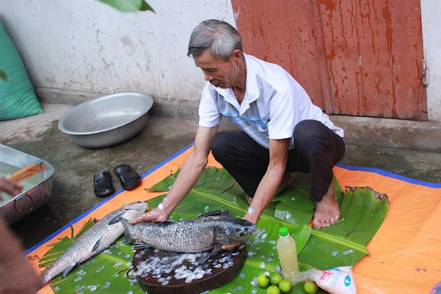 Vu Dai village busy preparing braised fish for Tet 1