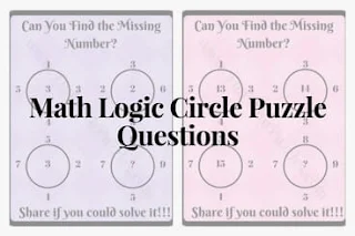 Math Logic Circle Puzzle Questions for School Students