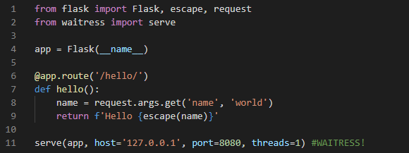 Flask Framework on Windows