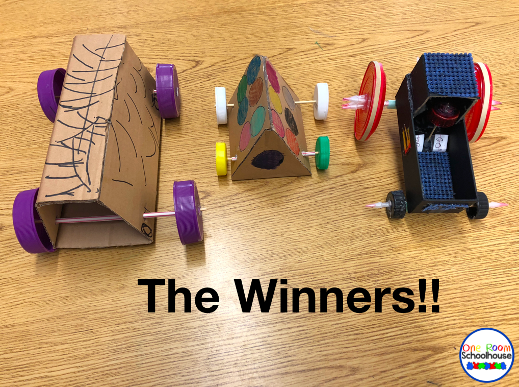 Need for Speed; A Car STEM Project One Room Schoolhouse