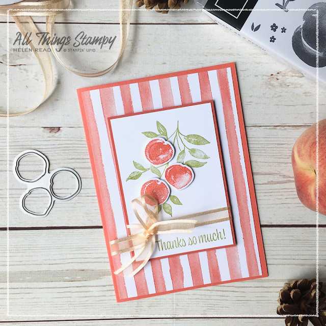 Stampin Up! card using You’re a Peach Suite Sweet as a Peach stamp set