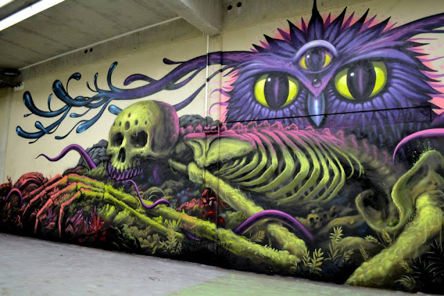 Street Art Collaboration By Jeff Soto And Maxx242 For Goodbye Monopol 2 In Luxembourg City. 6