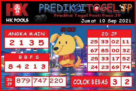 Prediksi Togel Hongkong HK Jumat 10 September 2021