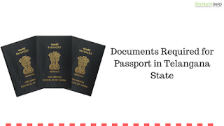 Documents Required for Passport in Telangana State