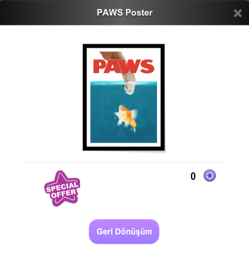 March-Paws poster. Quizis