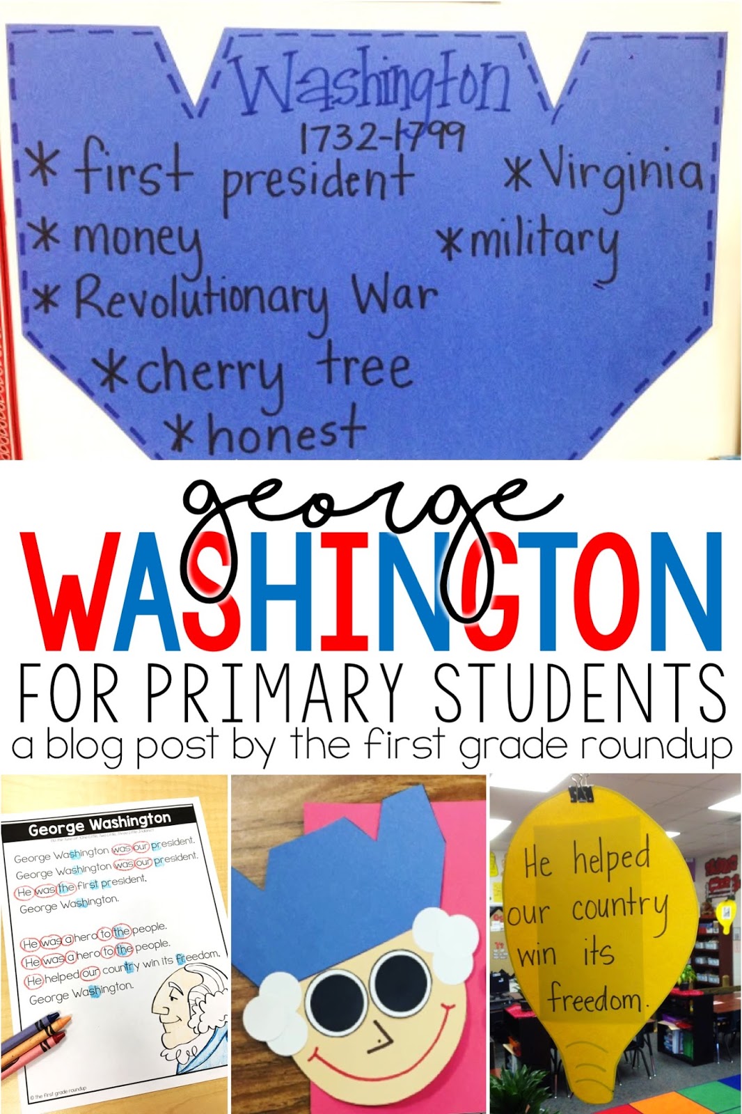 President's Day, Washington Firstgraderoundup