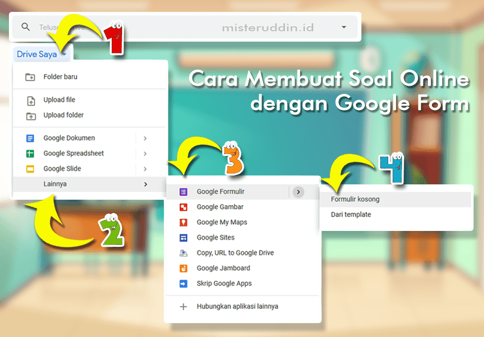 Cara Membuat Soal Online dengan Google Form (3 Step)  Misteruddin