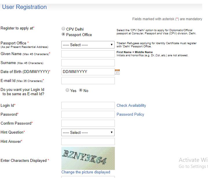 How to Apply for Passport Online in India ? Online Registration for