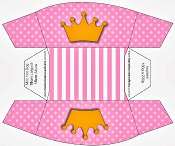 Princess Crowns: Free Printable Boxes.