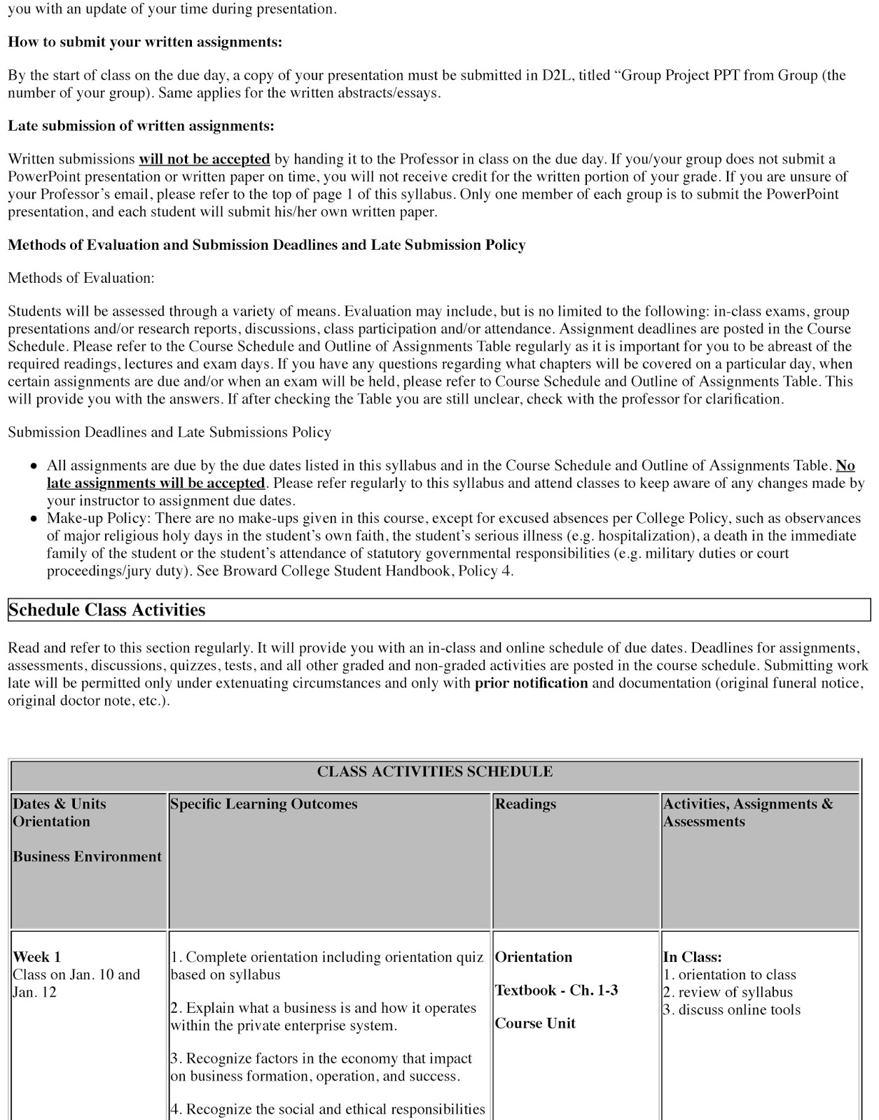 Intro to business syllabus