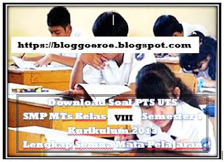 Siswa SMP sedang ujian, https://bloggoeroe.blogspot.com/