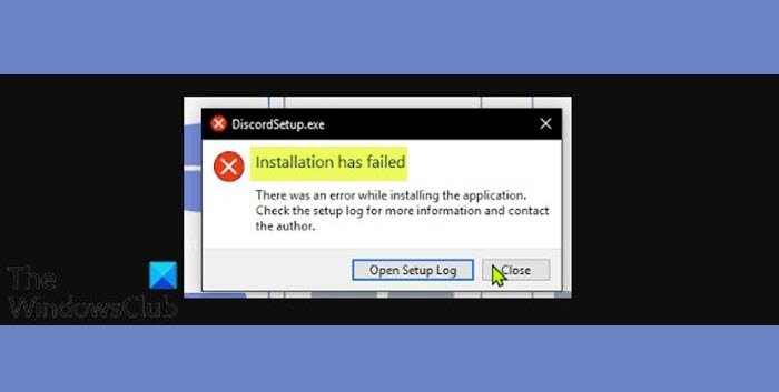설치 실패 - Discord 오류