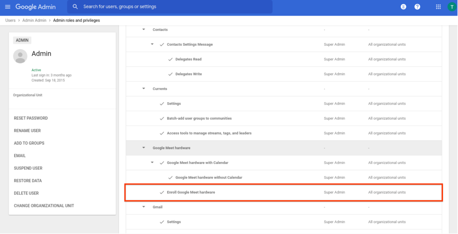 Google Workspace Updates New enrollment privilege and naming updates
