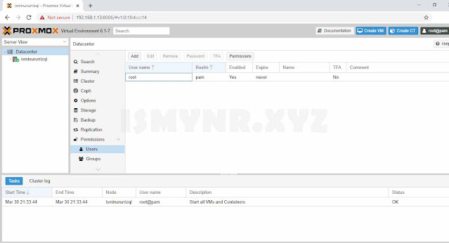 proses instalasi proxmox