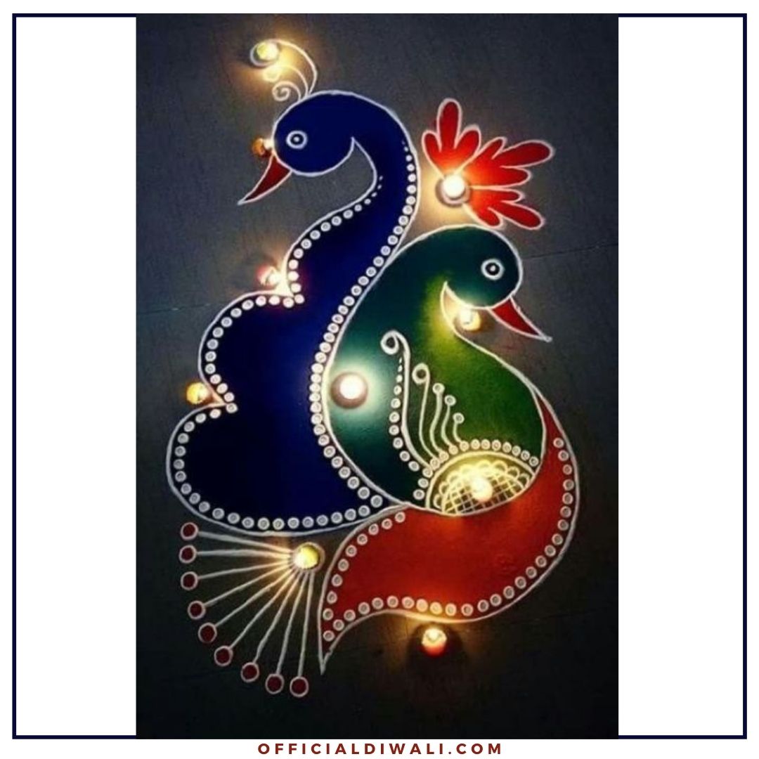 special Rangoli Design for Diwali
