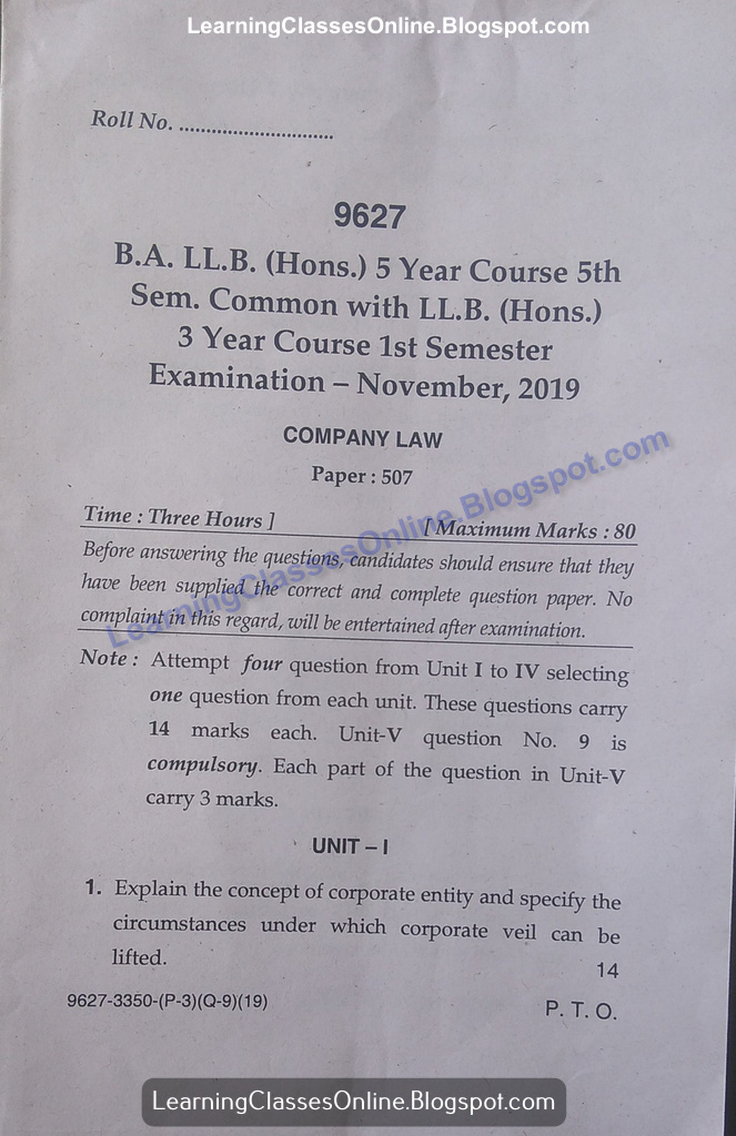 business law question paper 2021 pdf