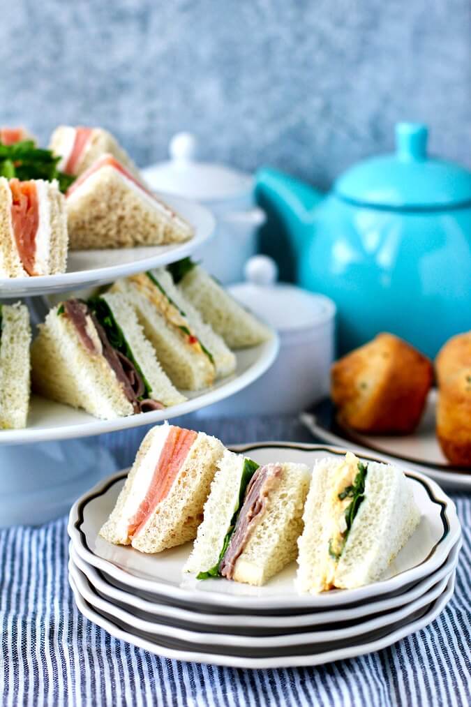 Assorted Tea Sandwiches for Afternoon Tea