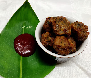 Onions, moringa leaves bajji/ pakora