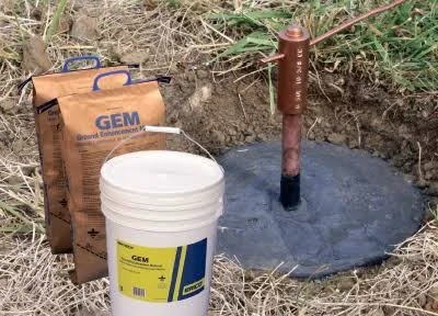 Grounding enhancement material (GEM)