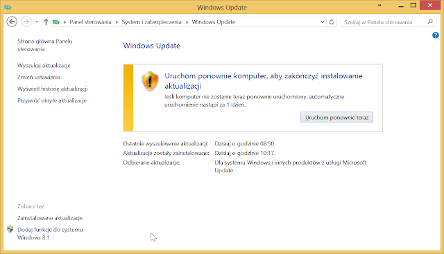 Windows Update - poprawne zainstalowanie aktualizacji