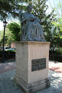 Don Bosco is commemorated around the world. This statue is in Rondo, in Spain