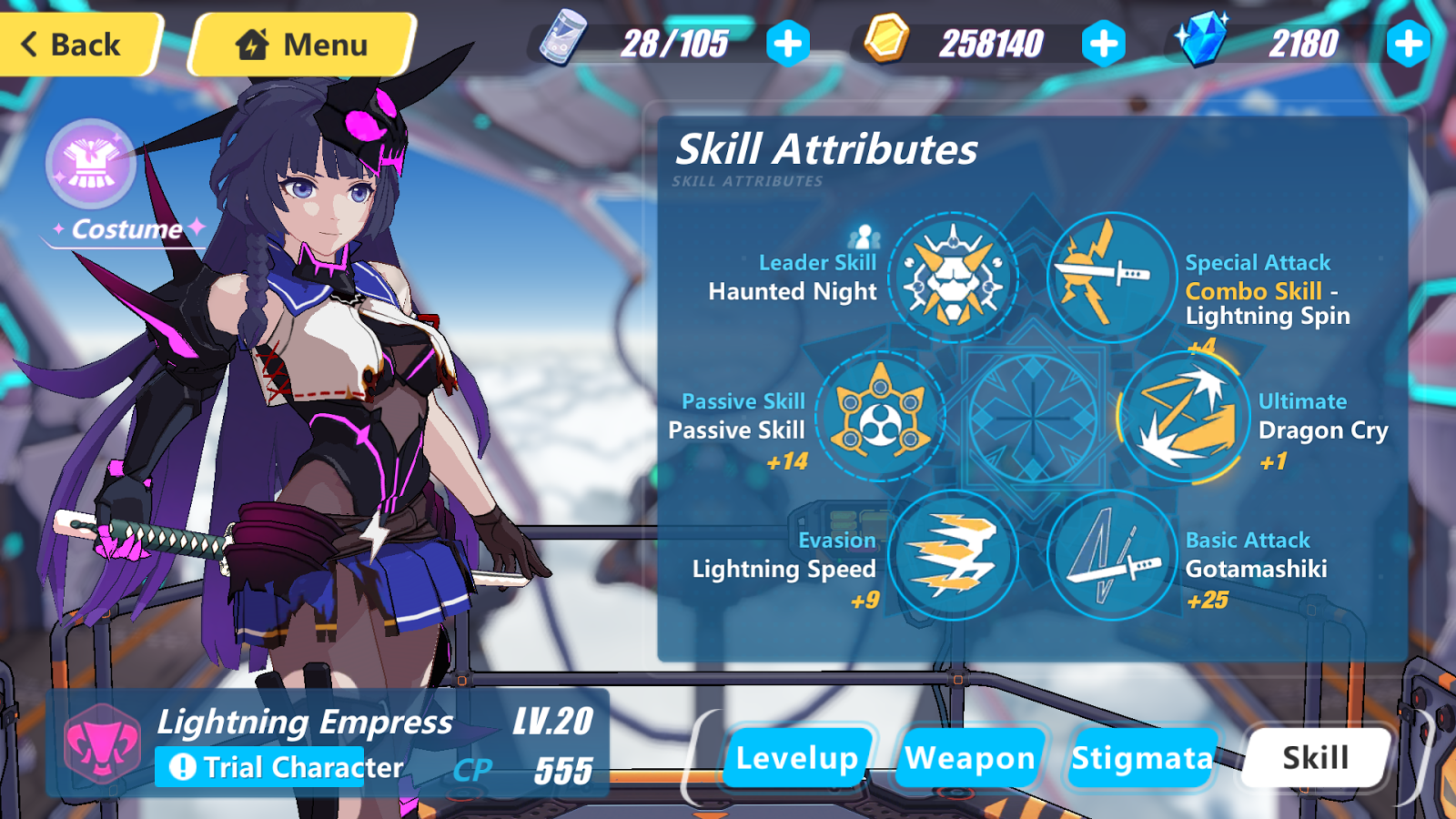 Honkai Impact 3rd SEA Unofficial Database Lightning Empress Details