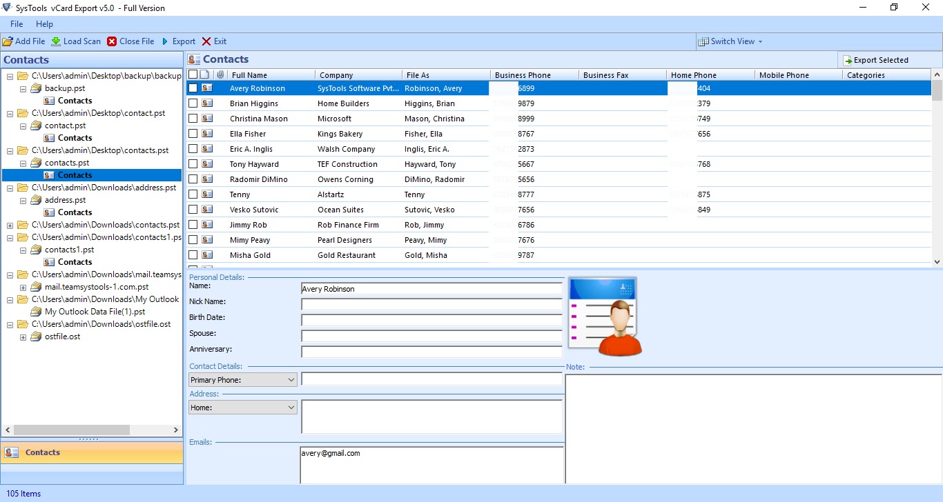 Export Roundcube Contacts to Outlook Step 5