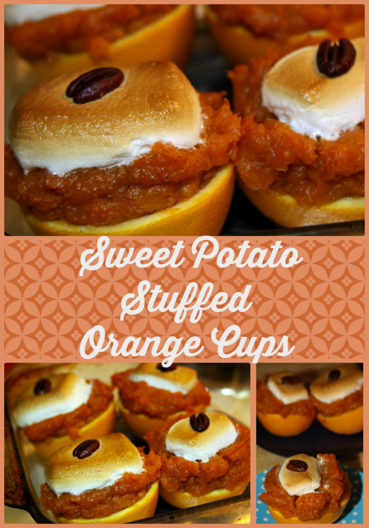 For the Love of Food Holiday Sweet Potato Stuffed Orange Cups
