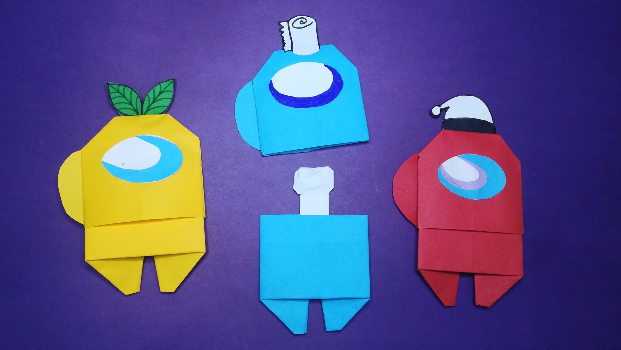 ArtandCraftBestIdeas Origami AMONG US step by step How to craft