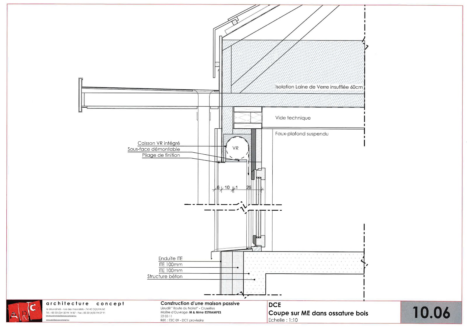 Construction d'une maison passive Minergie P à Cruseilles