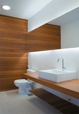 Decora el hogar: Decoracion de cuartos de baño con madera
