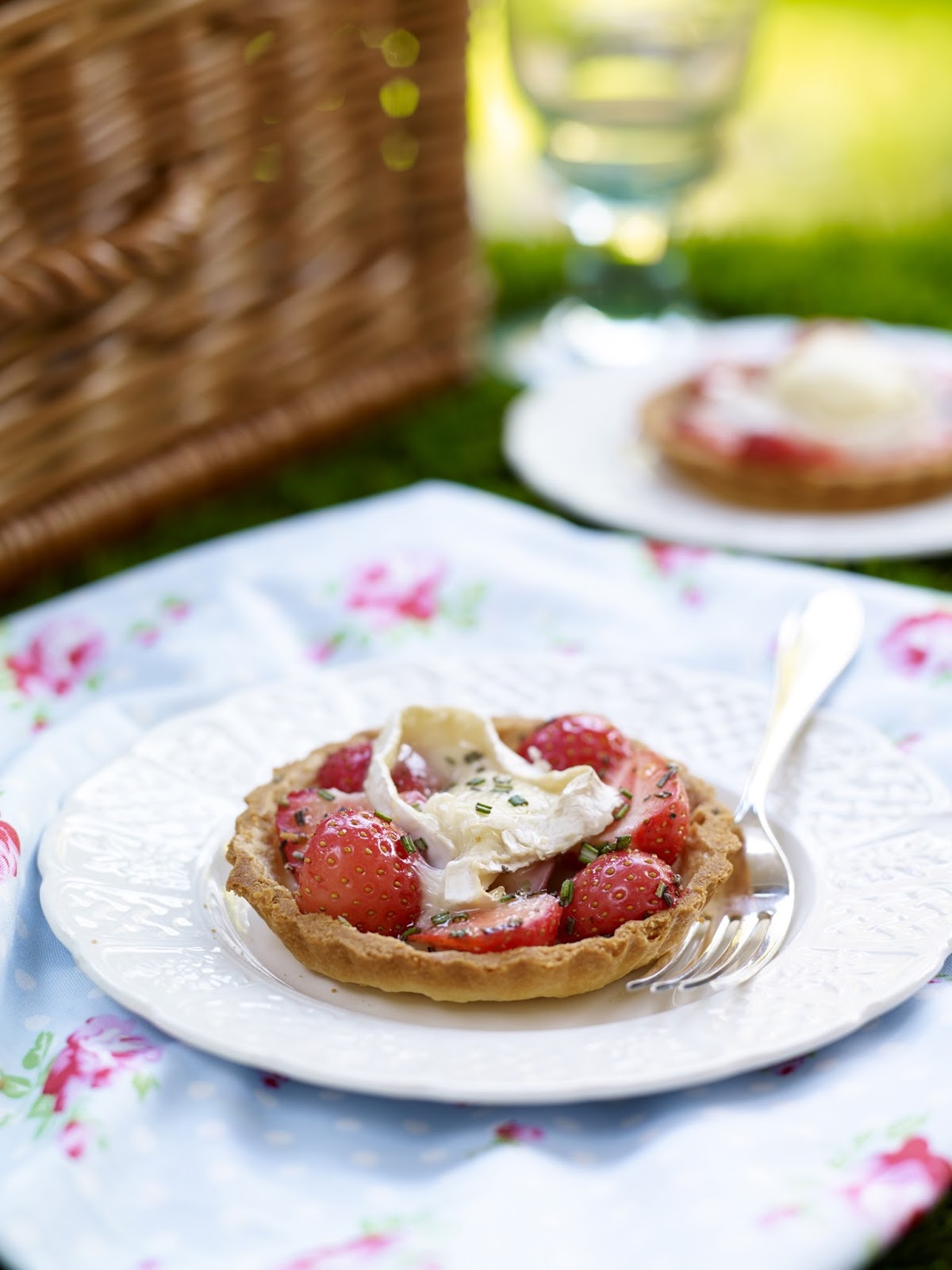 Strawberry, Goats Cheese And Black Pepper Tart