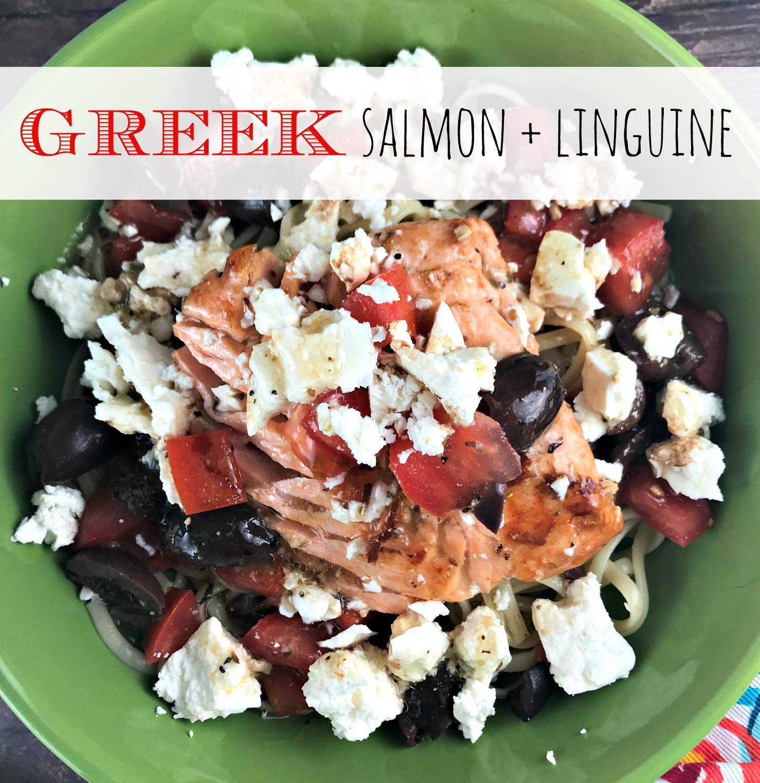 Recipe Greek Salmon Pasta The Food Hussy!