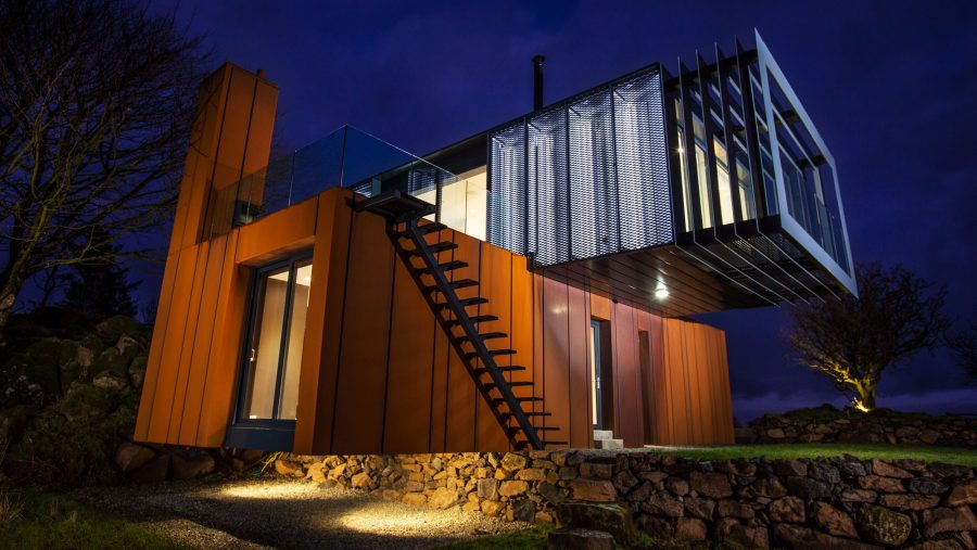 Shipping Container Homes & Buildings 4x45 ft Shipping Container Home