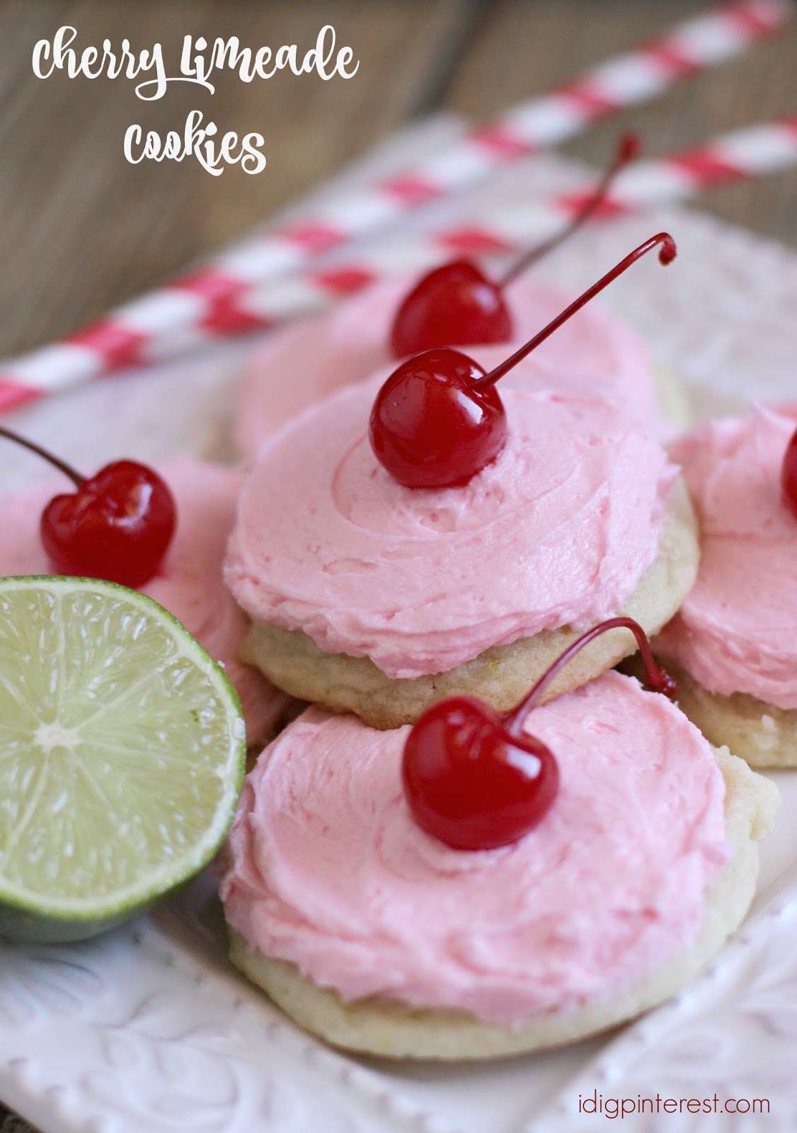 Cherry Limeade Cookies
