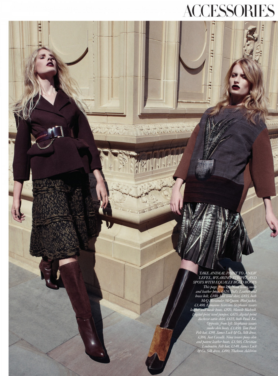 forward march: stephanie hall and nina oud by alessio bolzoni for uk ...