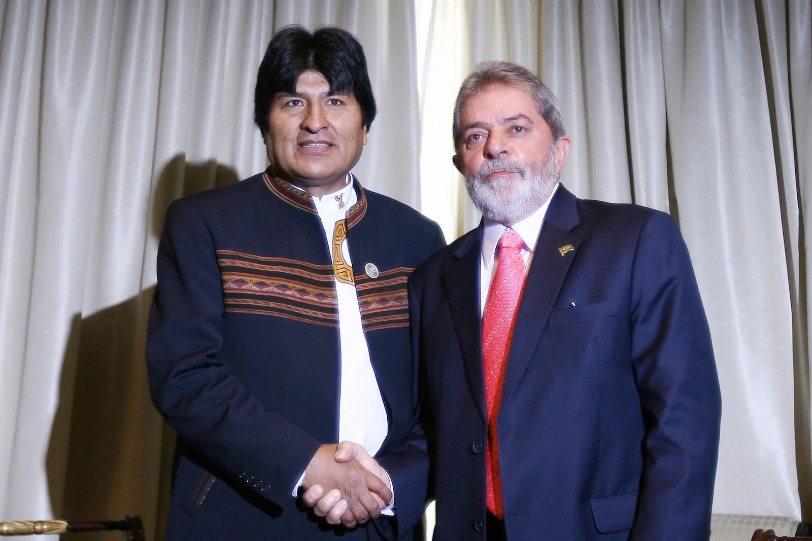 Evo Morales e Lula 