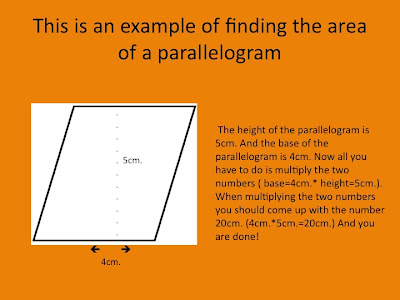 Mr. Lattanzi's Math Blog: Area & Perimeter of Parallelograms