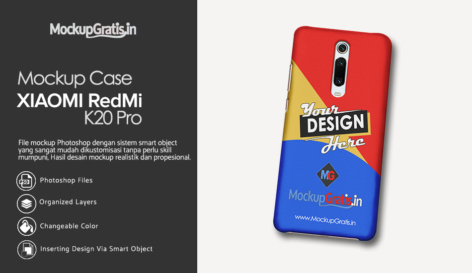Contoh Mockup Custom Case Xiaomi Redmi K20 Pro