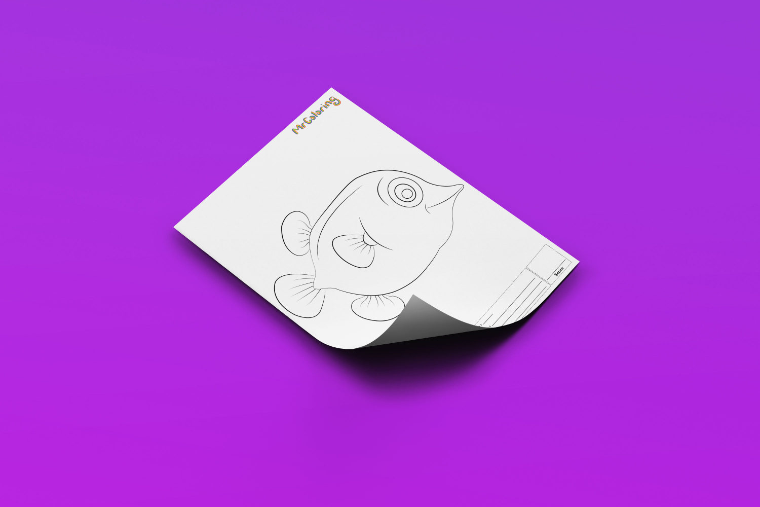 Free Printable Fish Template Coloring Page Pdf For Kids Mrcoloring